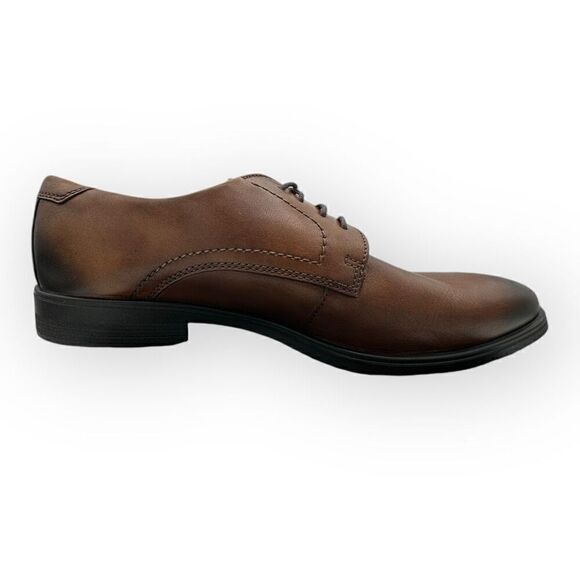 NWOT Ecco Melbourne lace up leather Mens oxfords in Amber Size 10 main image 5